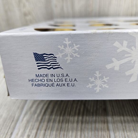 Vintage Rauch Holiday Classics Gold Glass Ornaments Set of 20 Christmas USA Made - Picture 6 of 6